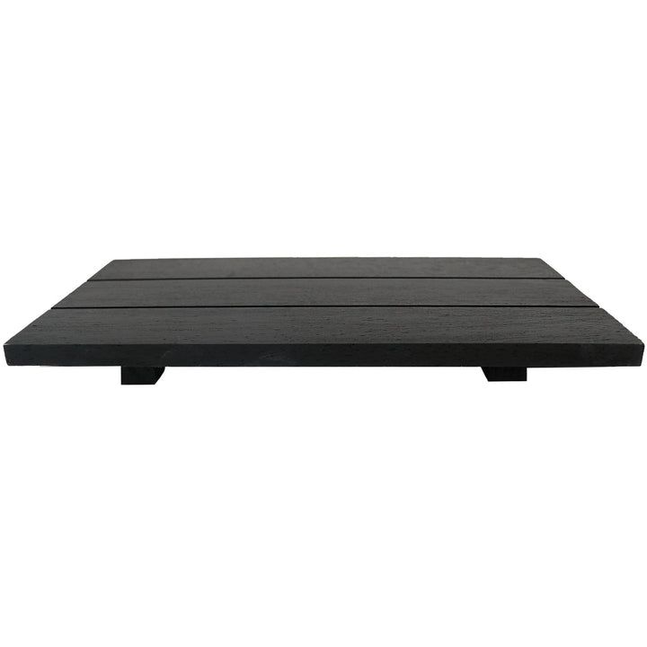 Black Rectangular Wood Tray by Sweet Water Decor