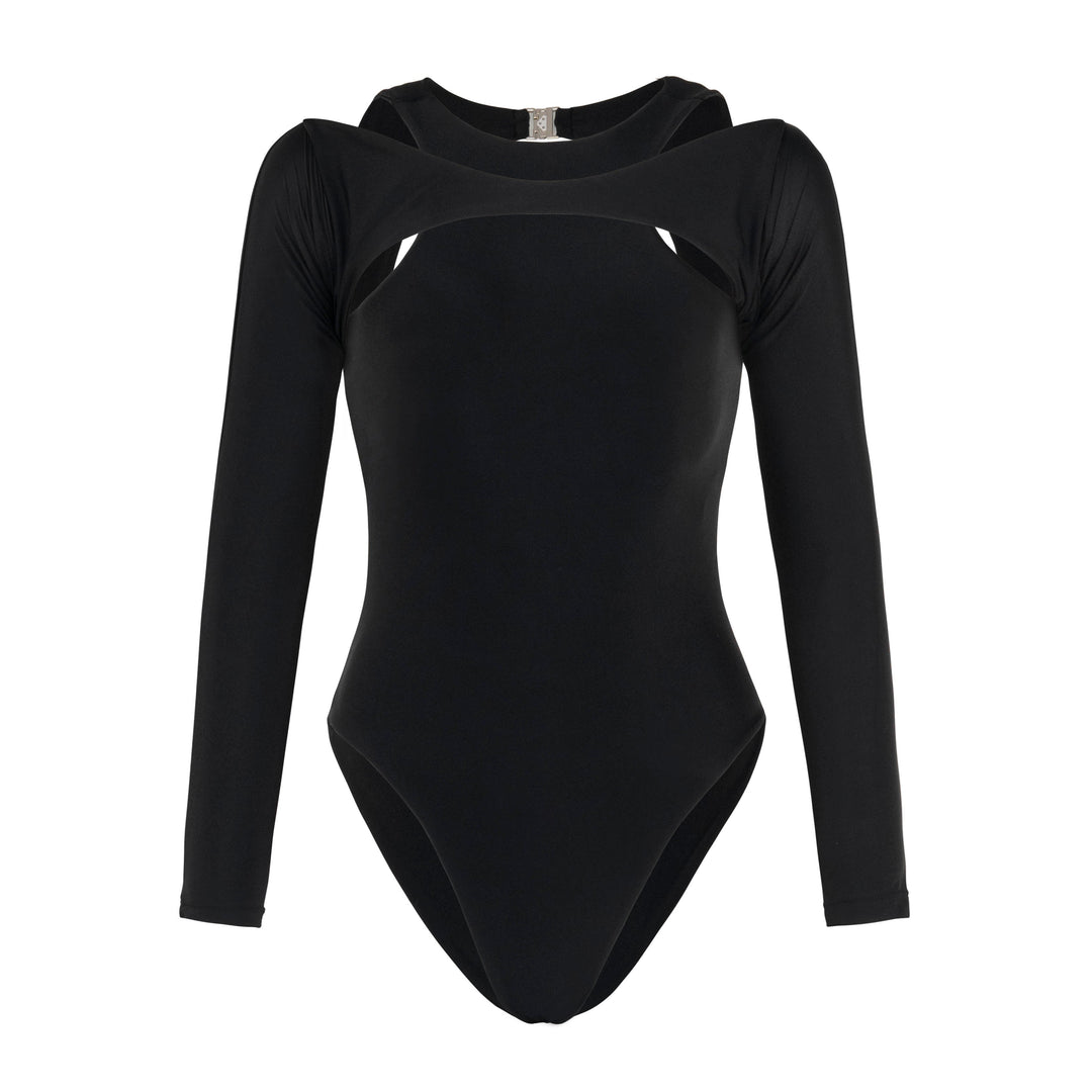 JUPITER Open-back Recycled Two-piece Swimsuit In Black