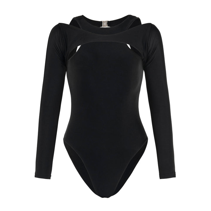 JUPITER Open-back Recycled Two-piece Swimsuit In Black