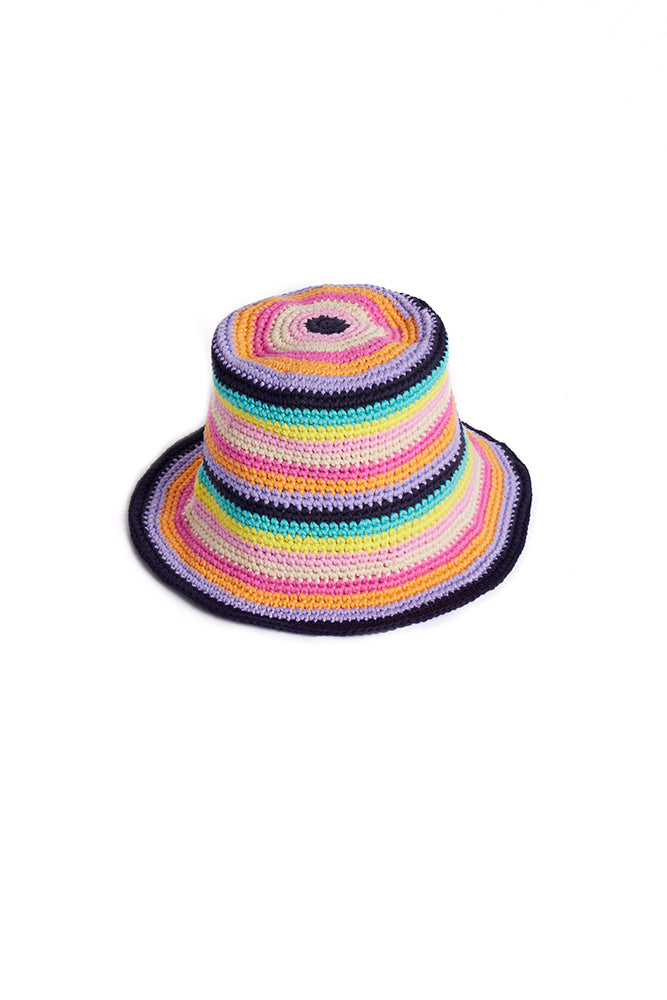 The Key West Striped Crochet Hat by Jocelyn