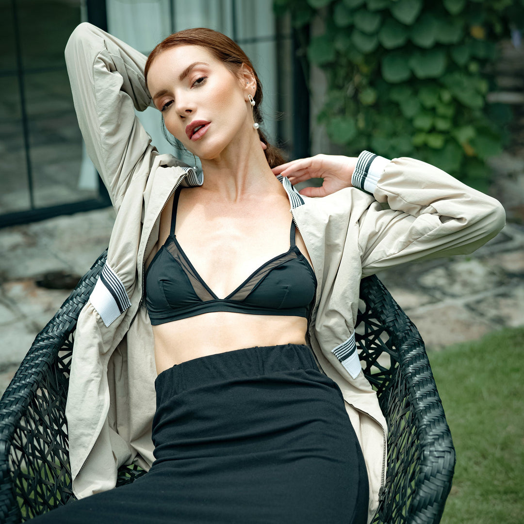 Kamala Recycled Feminine Bomber Jacket by BrunnaCo