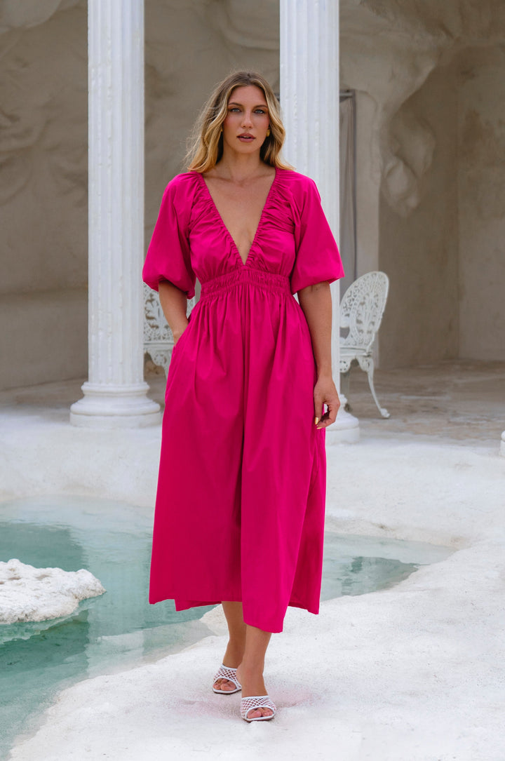 Kezas Cotton Maxi Dress by Bali ELF