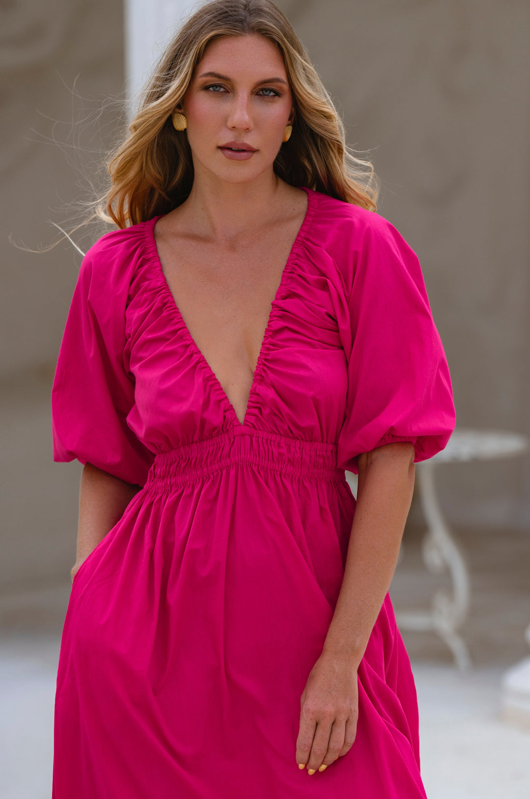 Kezas Cotton Maxi Dress by Bali ELF