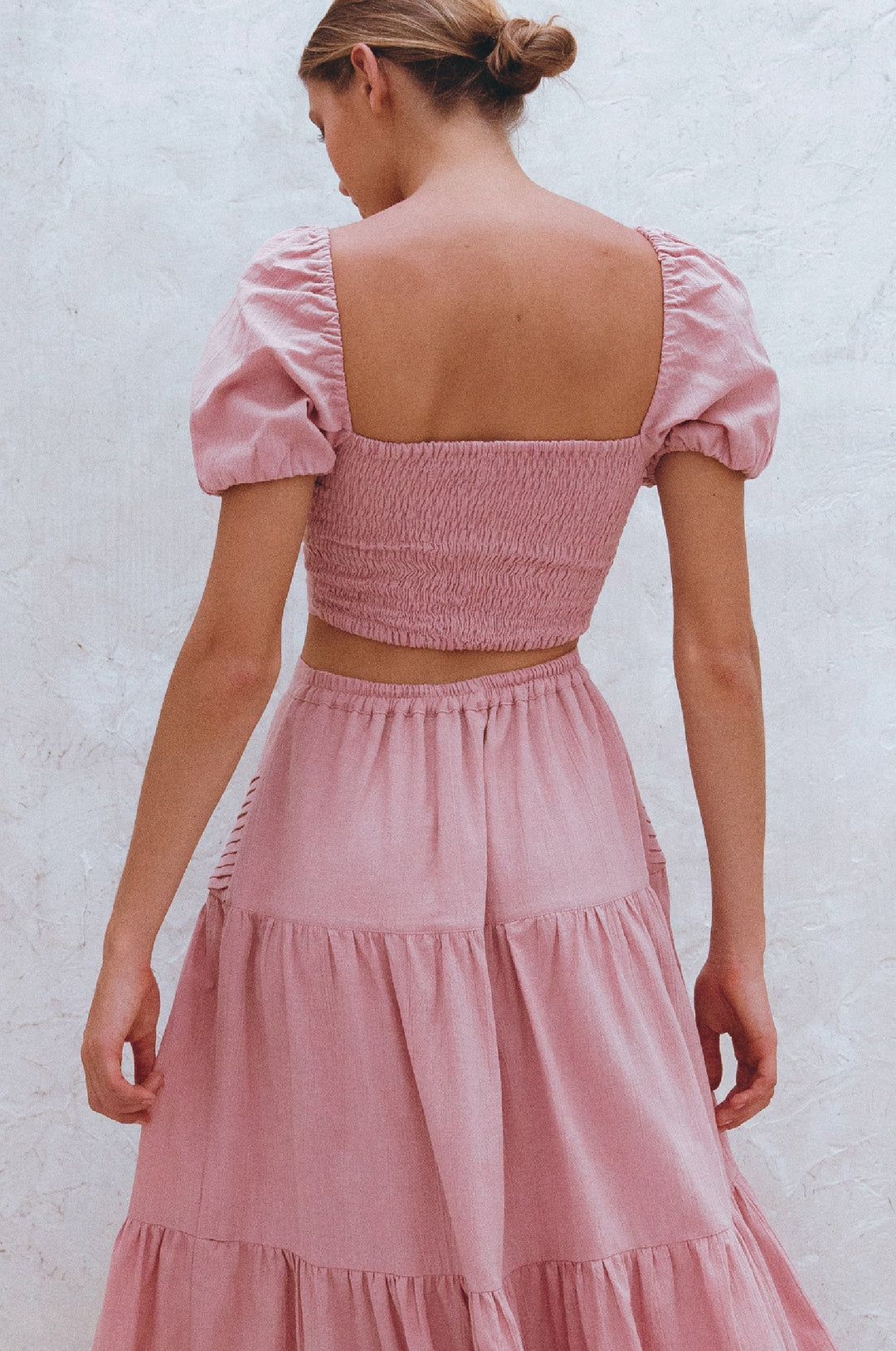 Kiana Linen Crop Top by Bali Lane