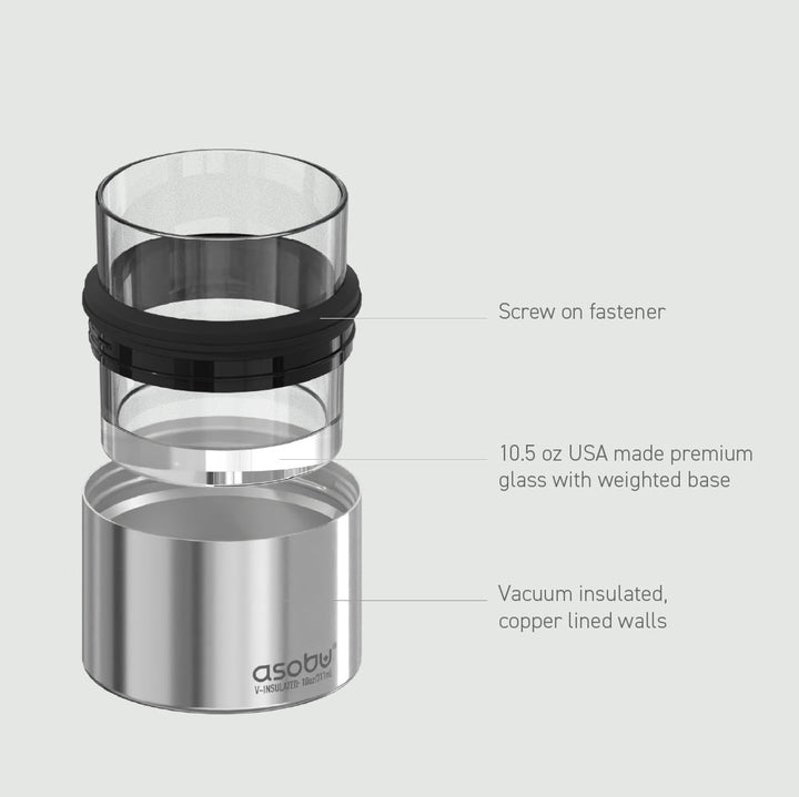 Silver Whiskey Insulated Sleeve by ASOBU®