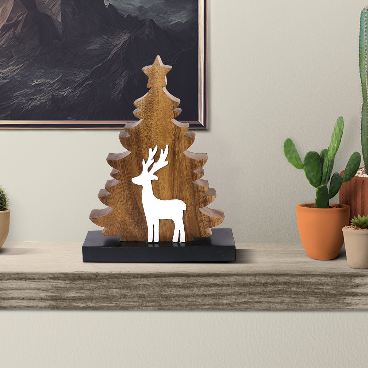 Christmas Tree Handmade Wooden Sculpture by Decozen – Pomp and Port