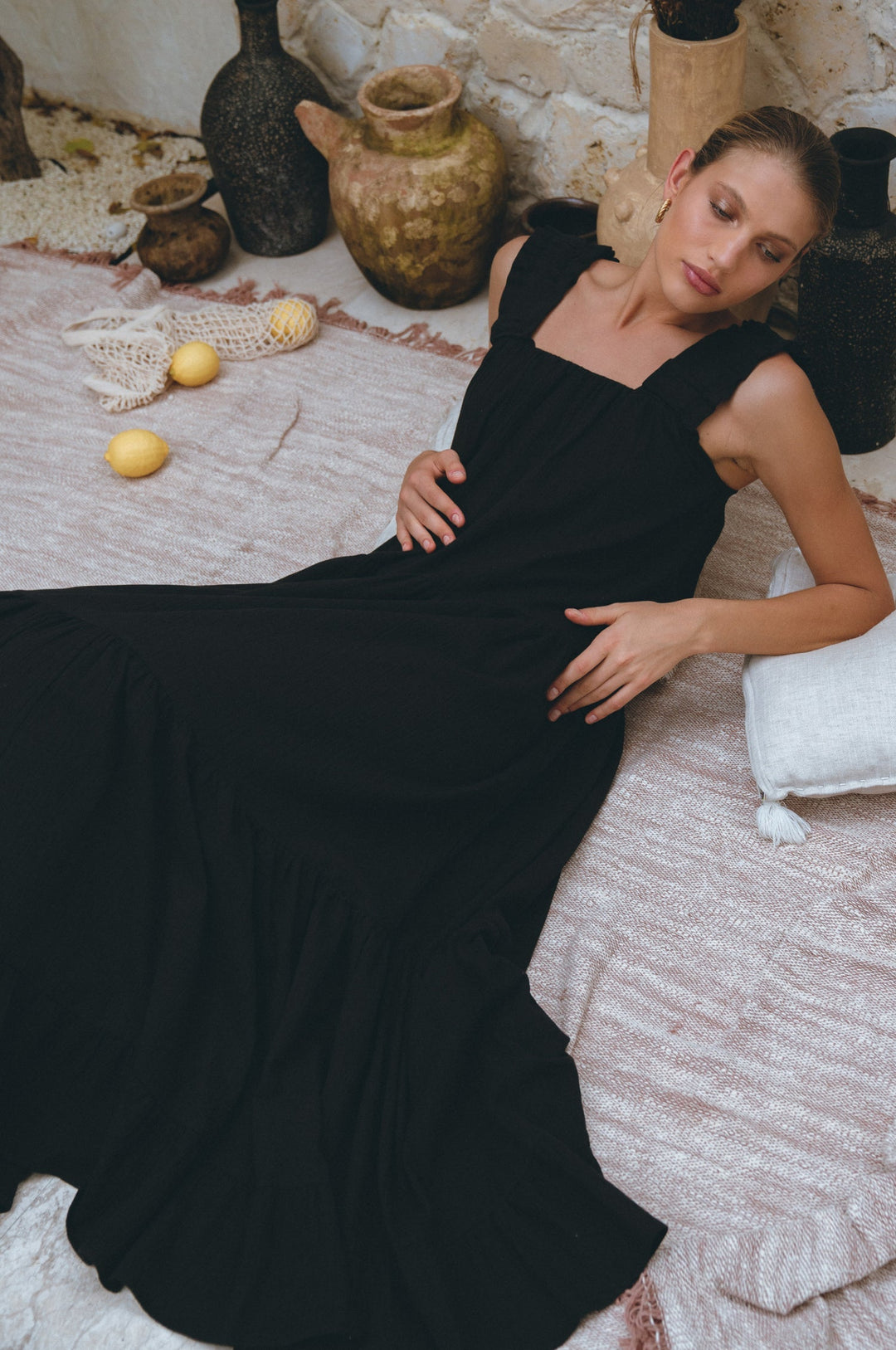 La Palma Linen Maxi Dress by Bali Lane