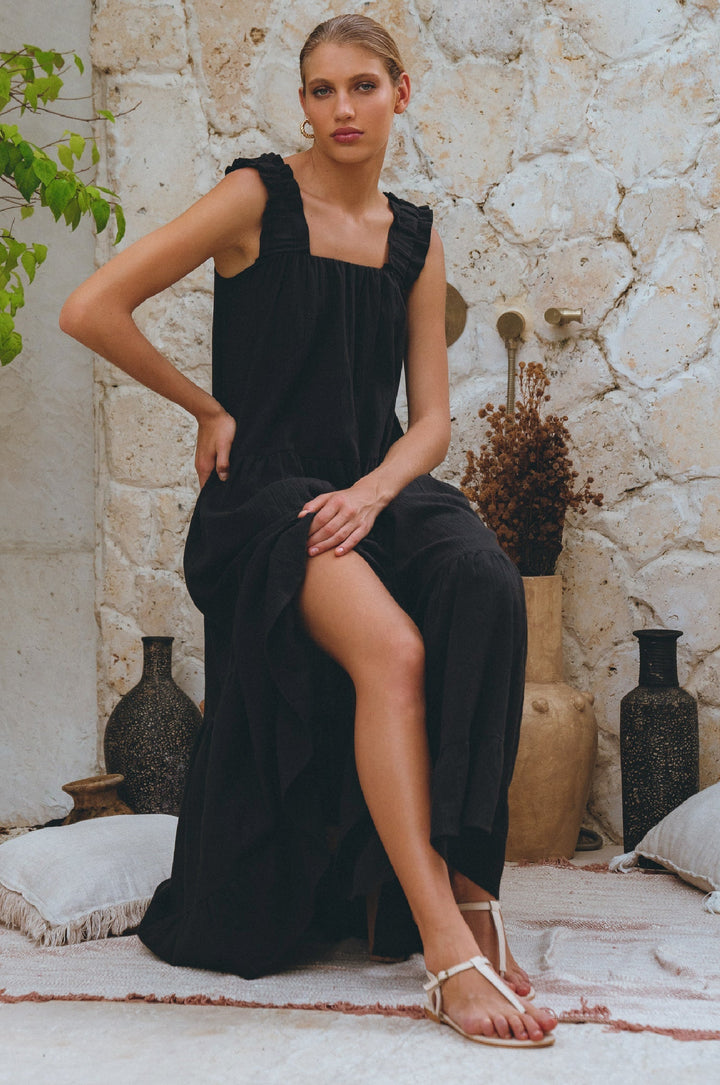 La Palma Linen Maxi Dress by Bali Lane