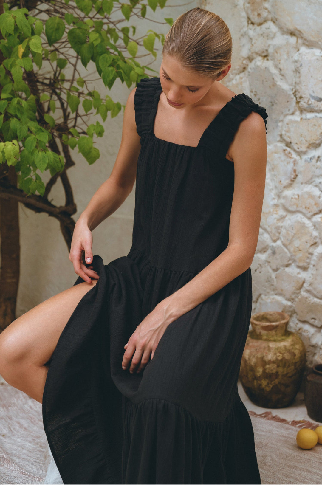 La Palma Linen Maxi Dress by Bali Lane