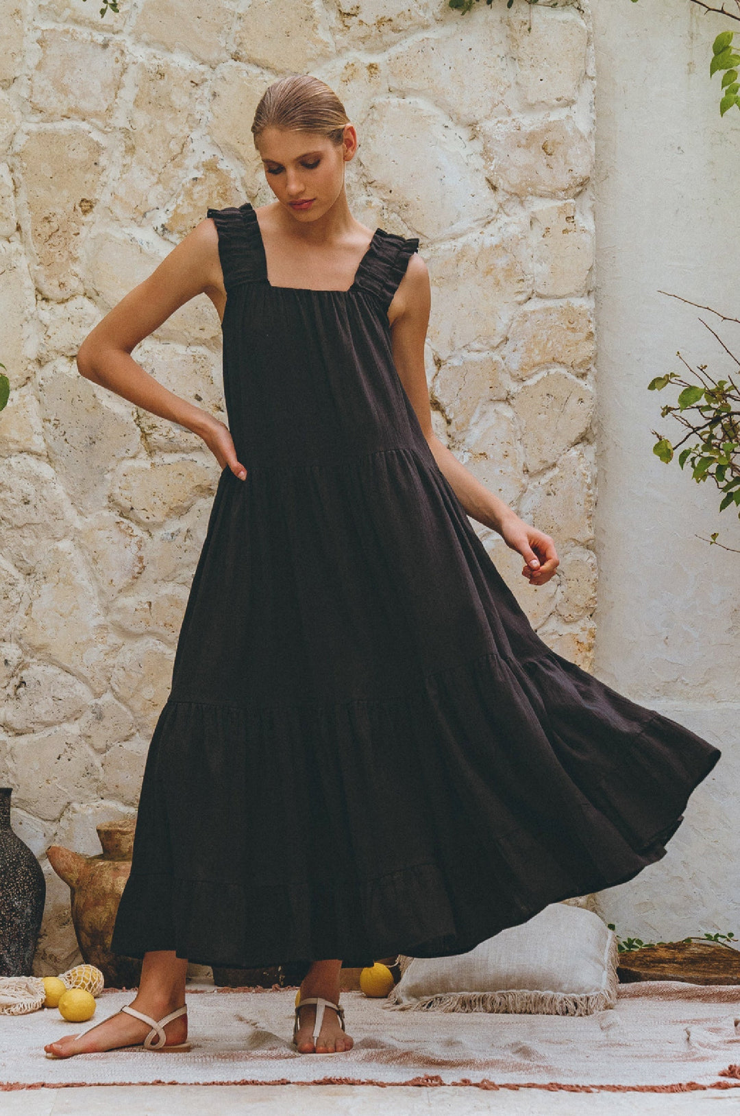 La Palma Linen Maxi Dress by Bali Lane