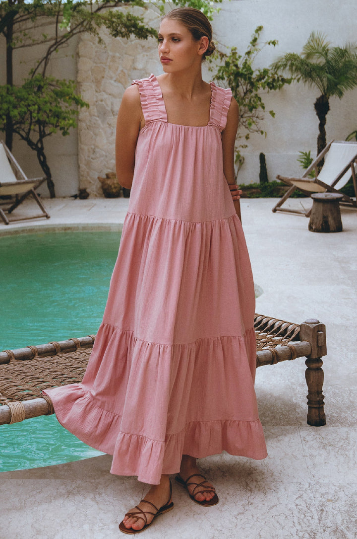 La Palma Linen Maxi Dress by Bali Lane