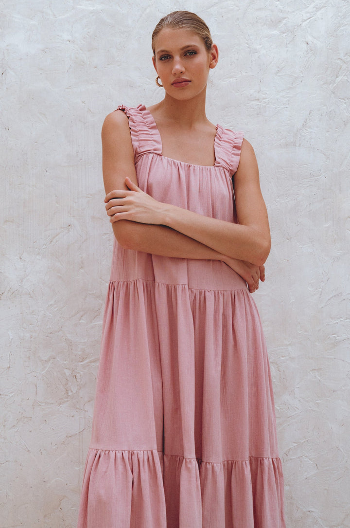 La Palma Linen Maxi Dress by Bali Lane