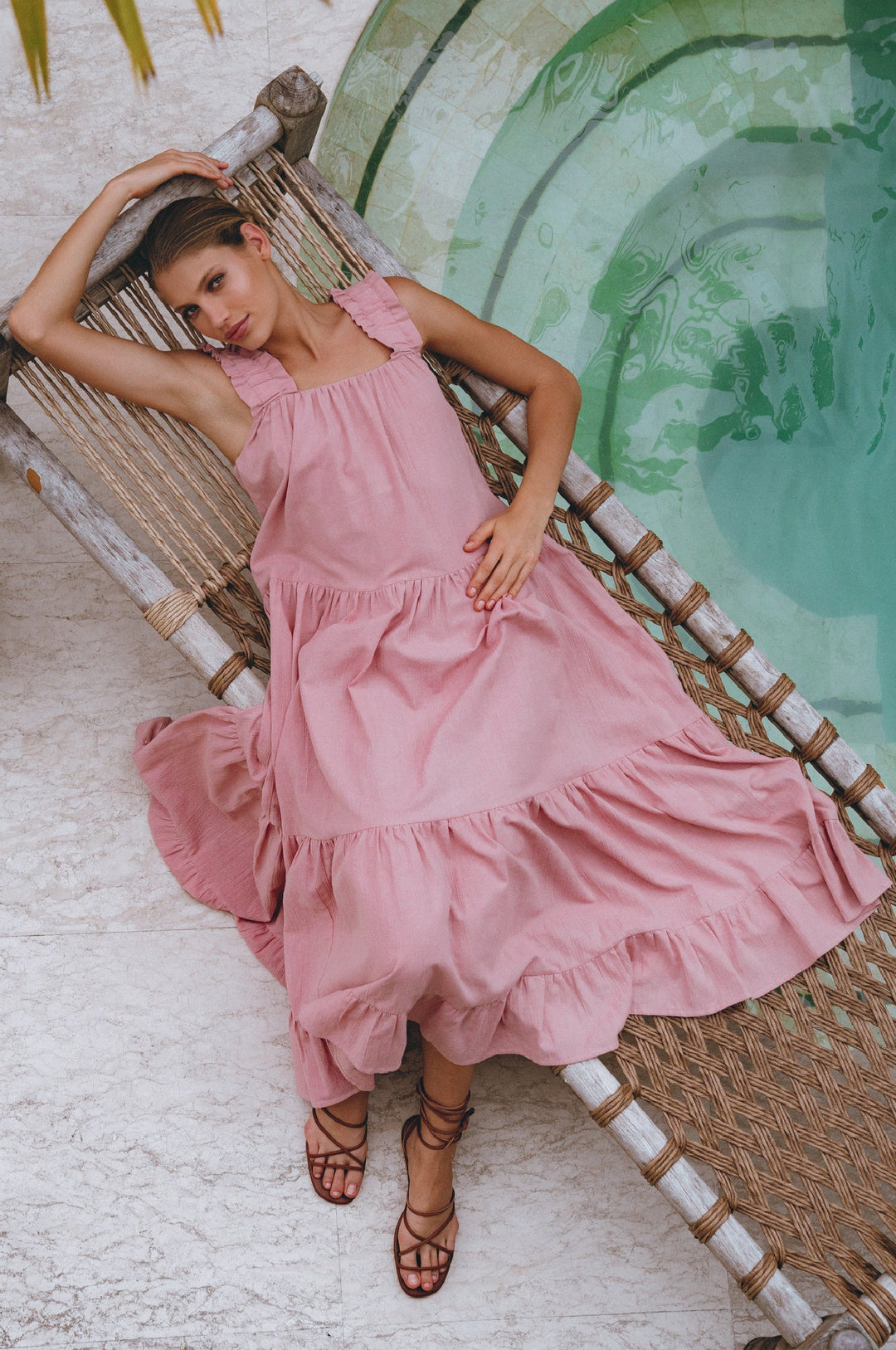 La Palma Linen Maxi Dress by Bali Lane