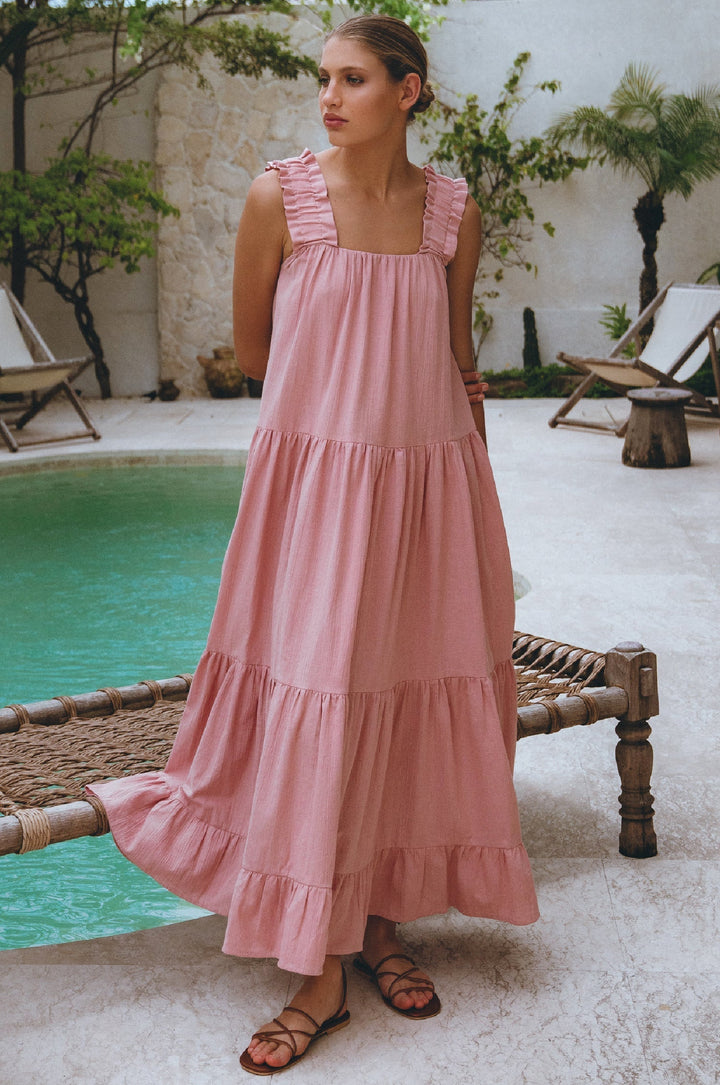 La Palma Linen Maxi Dress by Bali Lane