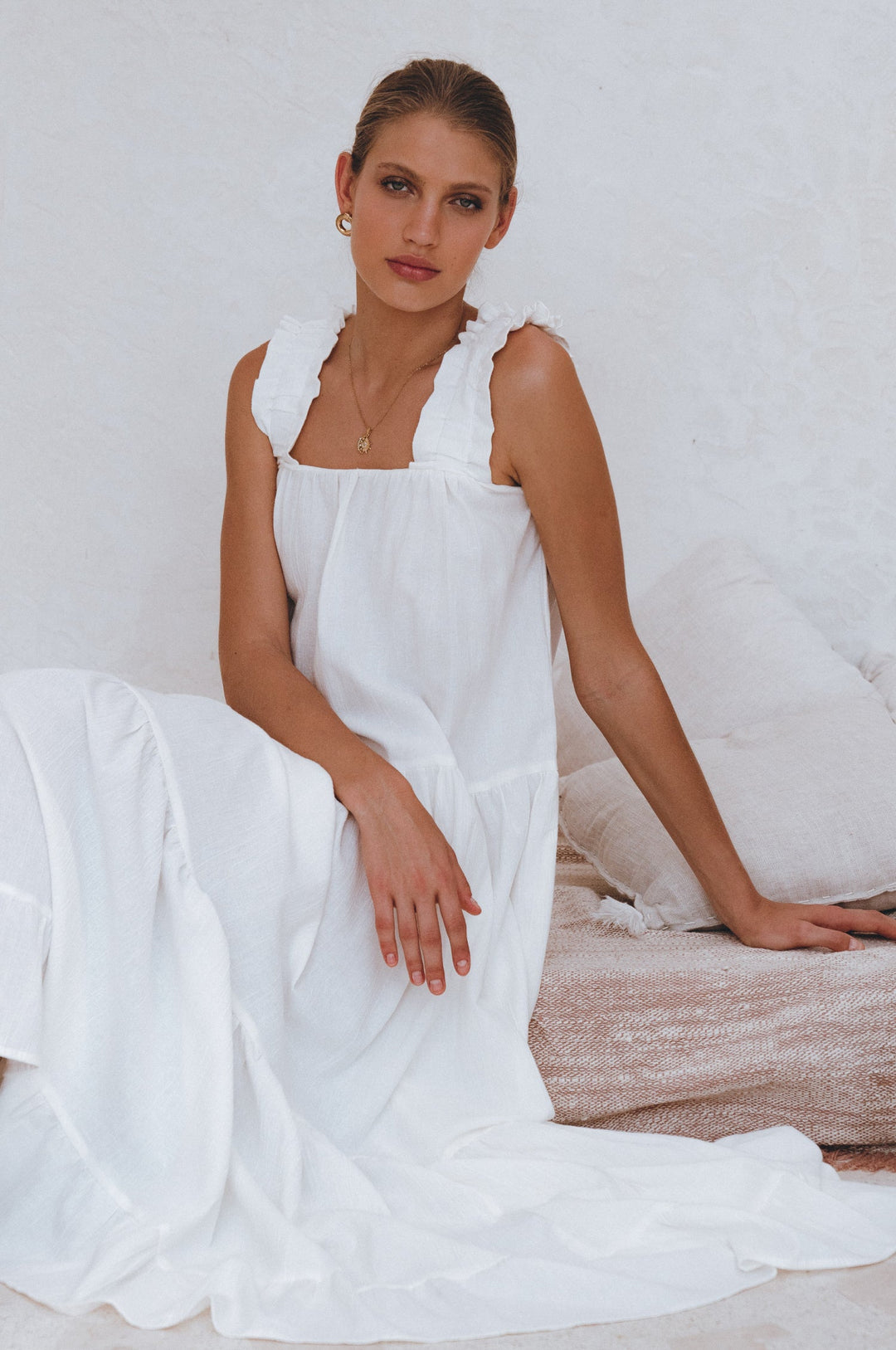 La Palma Linen Maxi Dress by Bali Lane