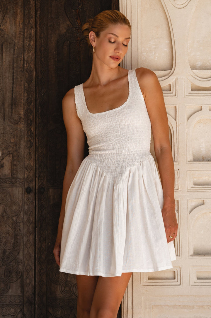 Lalita Linen Mini Dress by Bali Lane