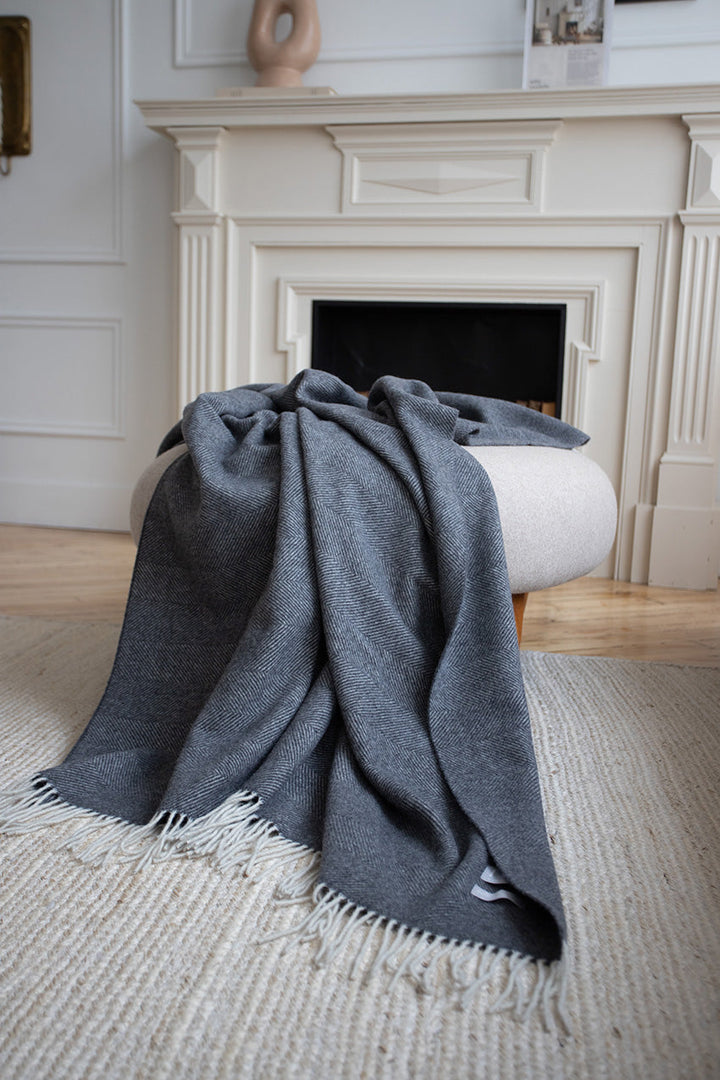 Langley Cashmere Throw by Linen Way
