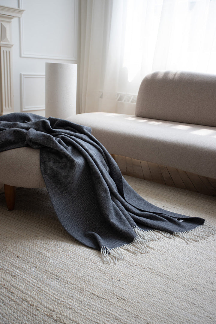 Langley Cashmere Throw by Linen Way
