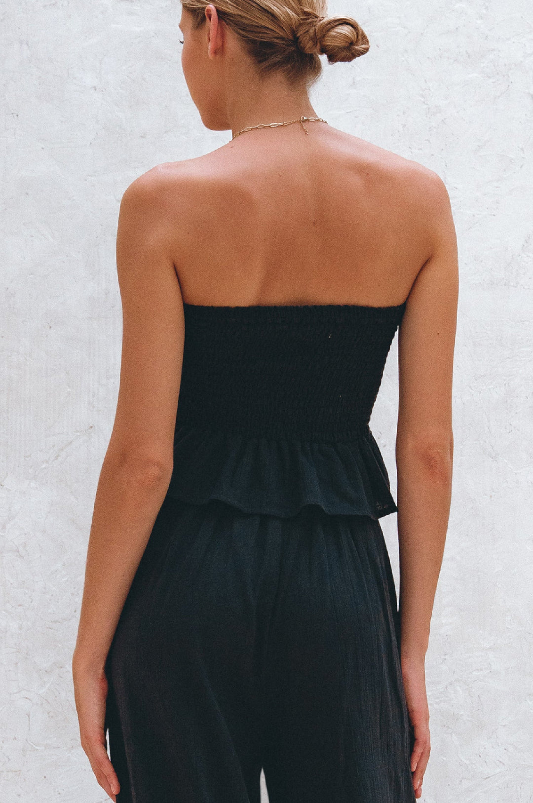 Laura Smocked Linen Top by Bali Lane