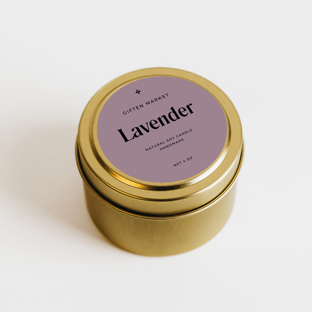 Lavender Gold Travel Candle by Giften Market