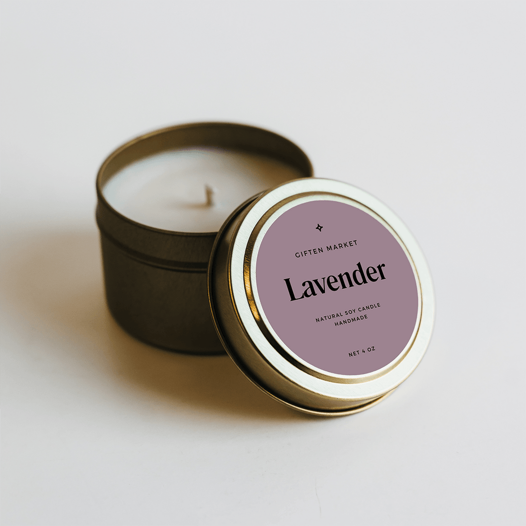 Lavender Gold Travel Candle by Giften Market