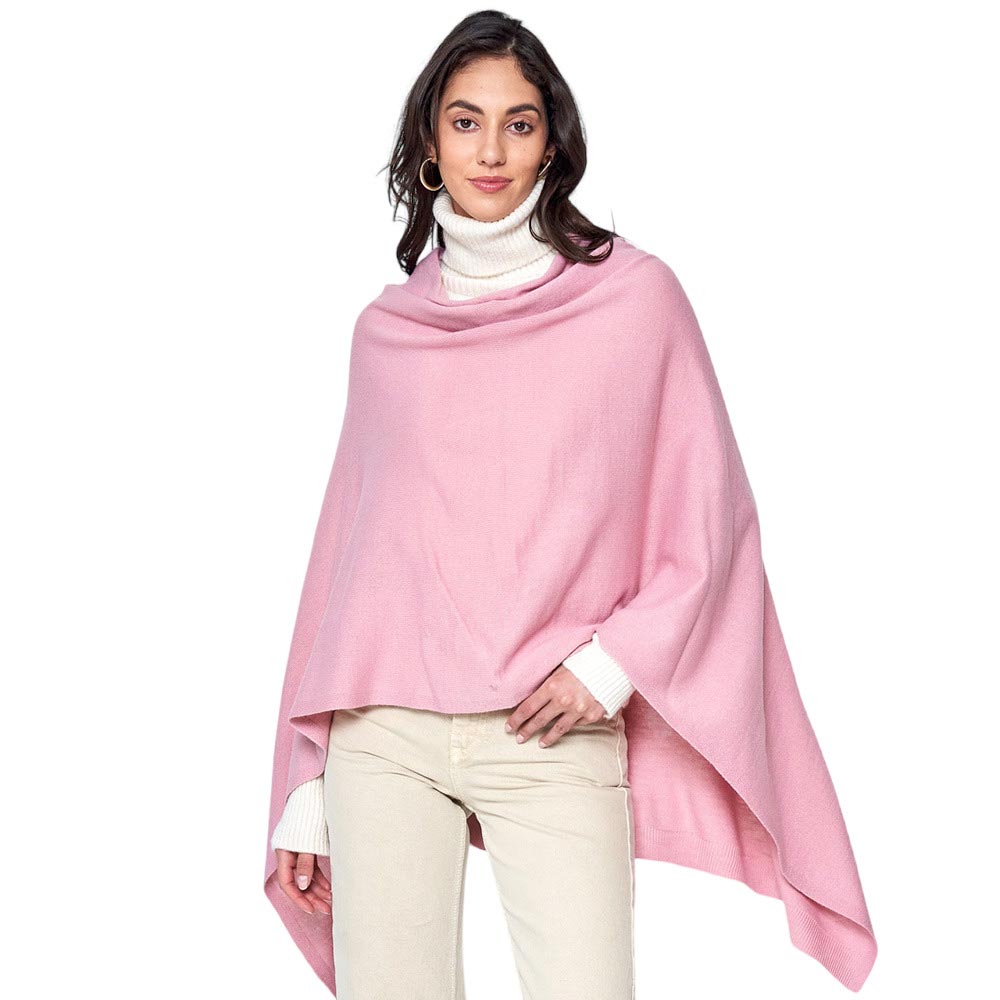 Solid Scarf Poncho by Madeline Love