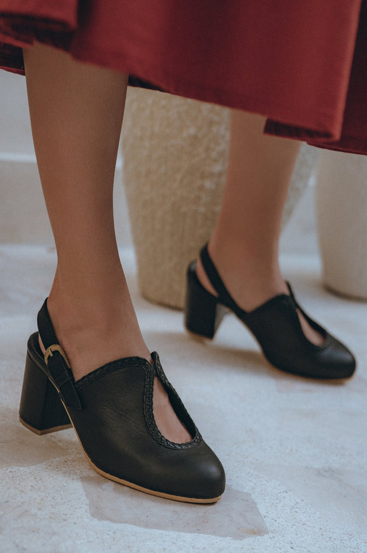 Lola Leather Mules by Bali Lane