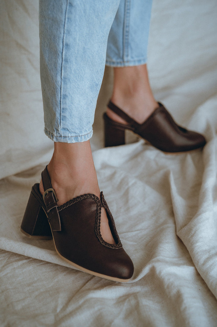 Lola Leather Mules by Bali Lane