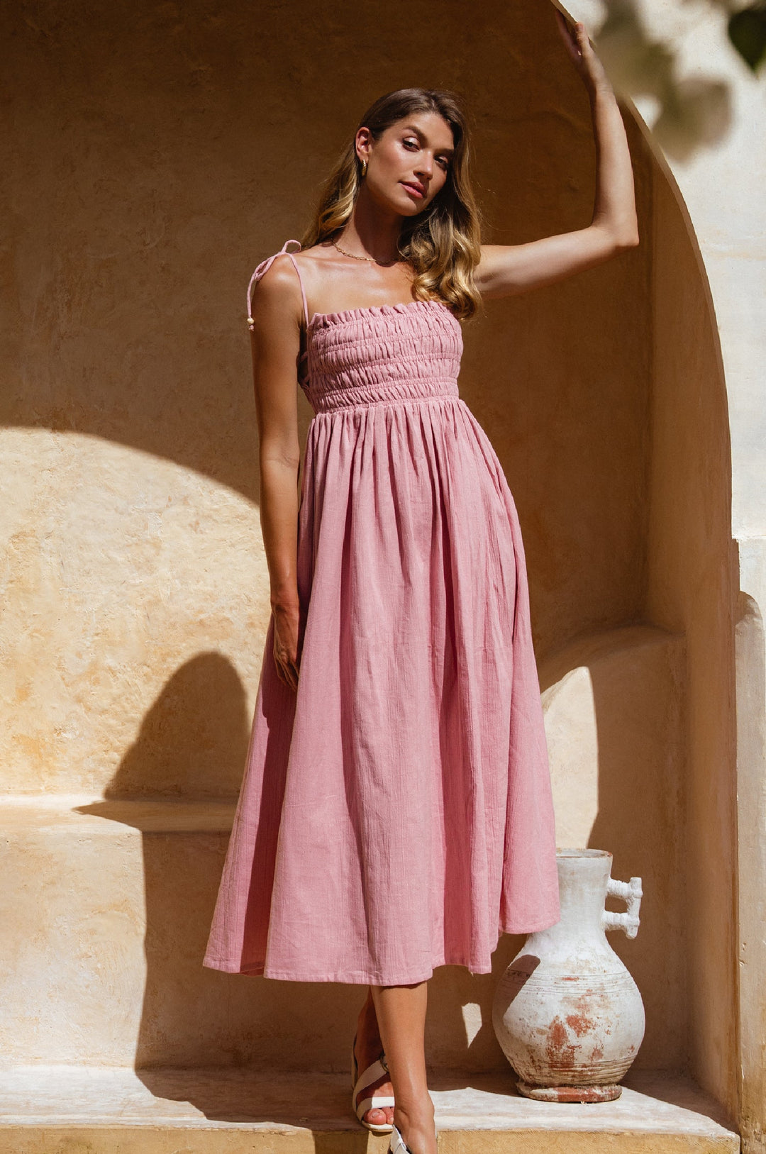 Luela Linen Maxi Dress by Bali Lane