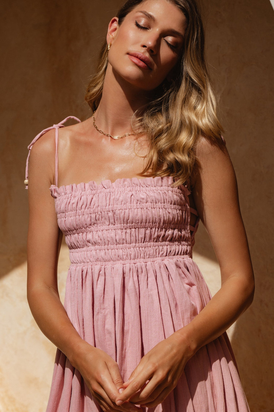 Luela Linen Maxi Dress by Bali Lane