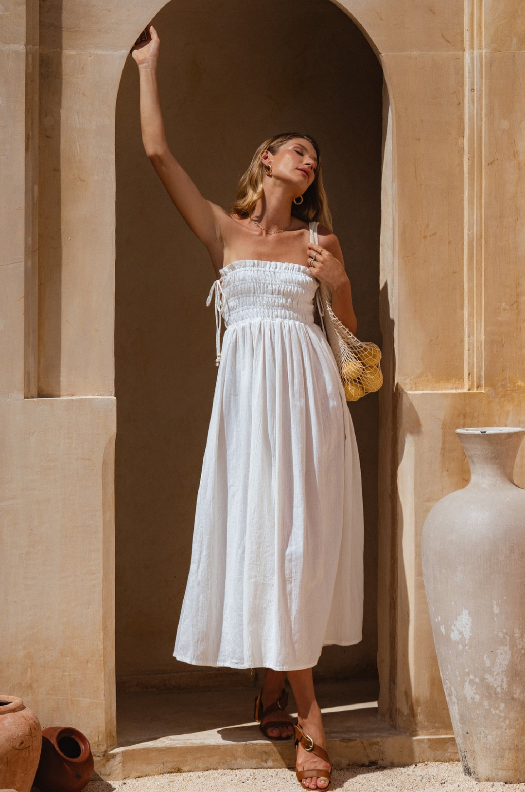 Luela Linen Maxi Dress by Bali Lane