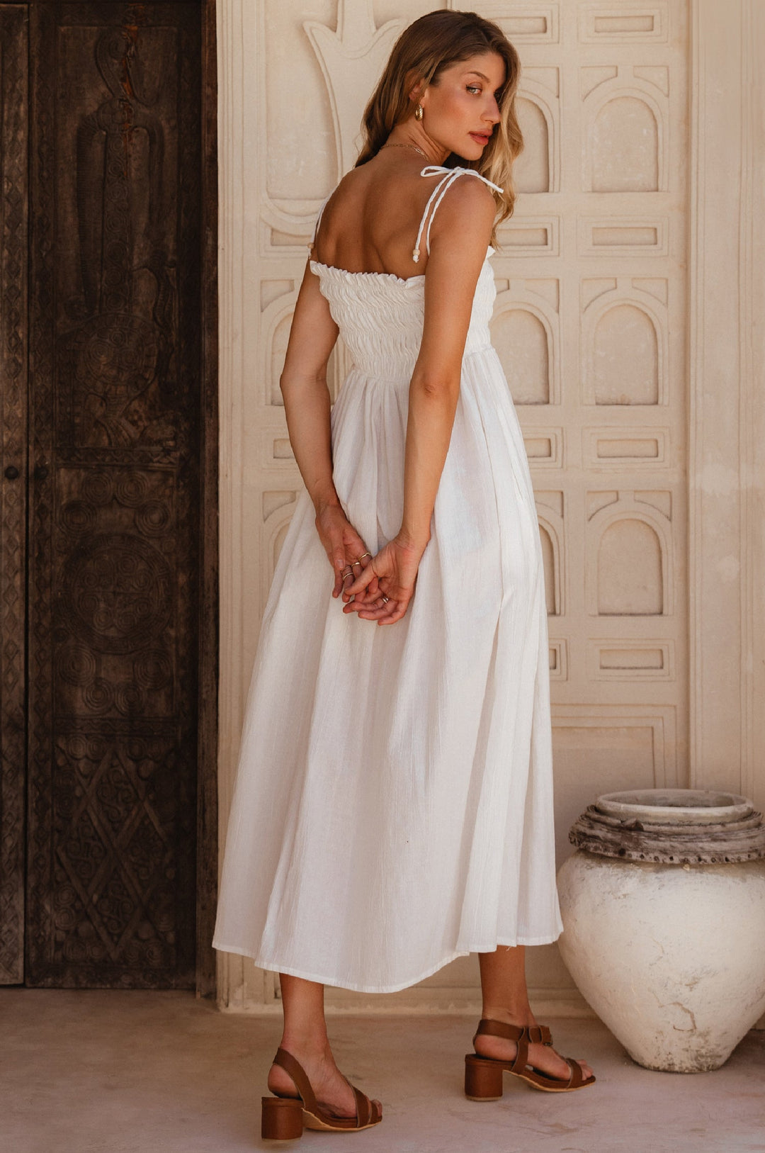 Luela Linen Maxi Dress by Bali Lane