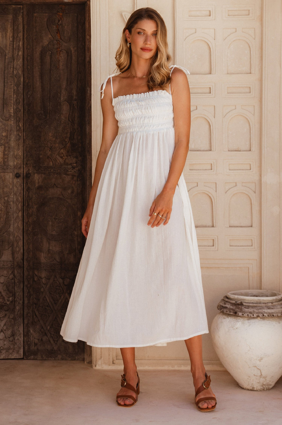 Luela Linen Maxi Dress by Bali Lane