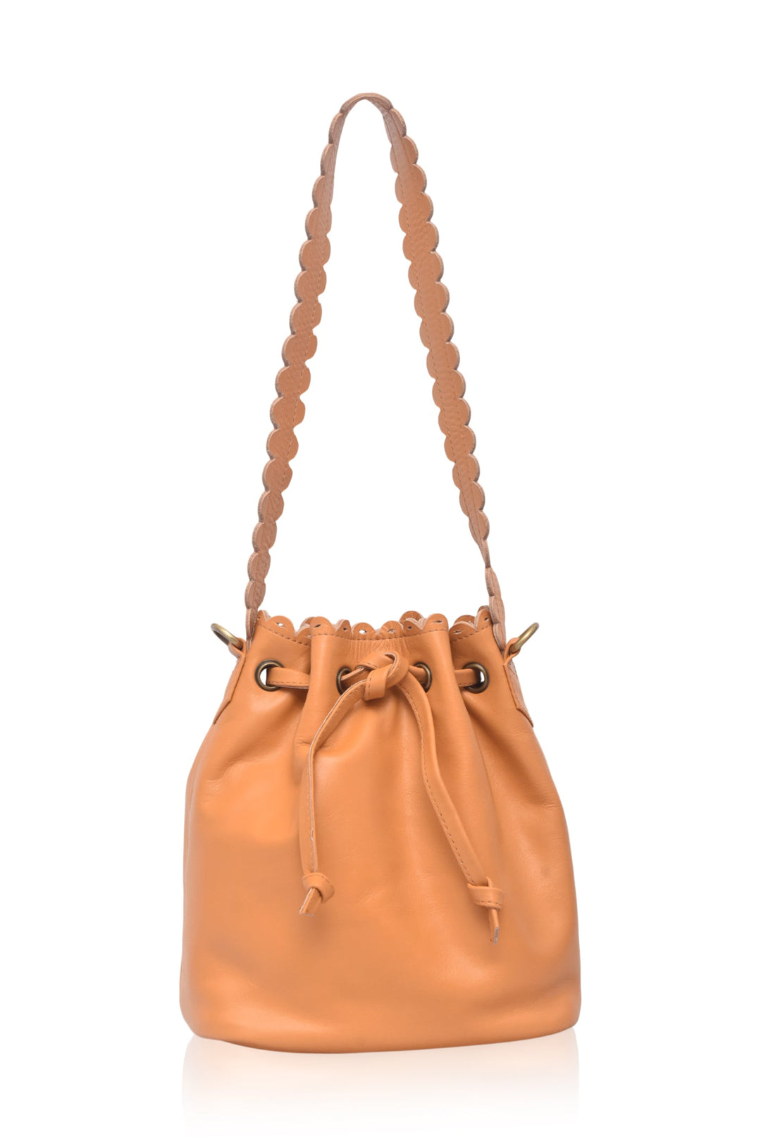 Luisa Scalloped Bucket Bag by Bali ELF