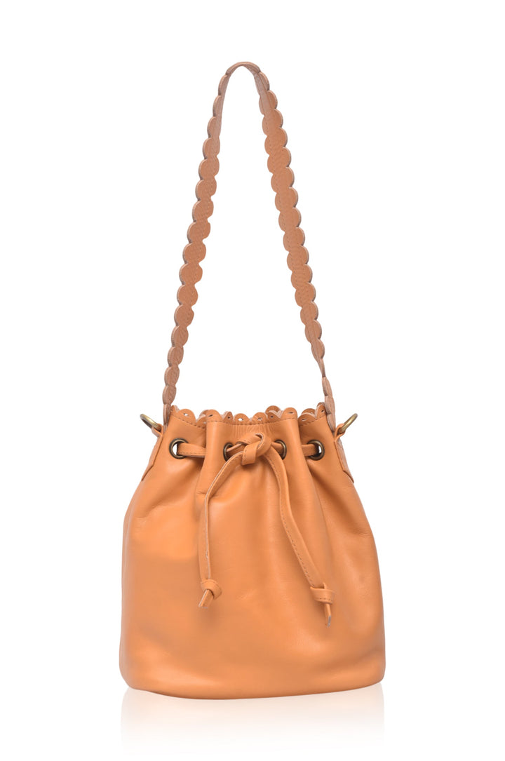 Luisa Scalloped Bucket Bag by Bali ELF