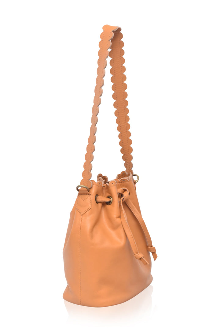 Luisa Scalloped Bucket Bag by Bali ELF