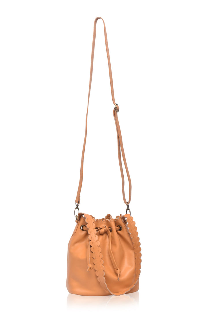 Luisa Scalloped Bucket Bag by Bali ELF