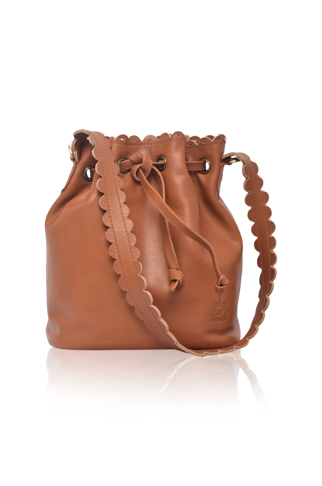 Luisa Scalloped Bucket Bag by Bali ELF