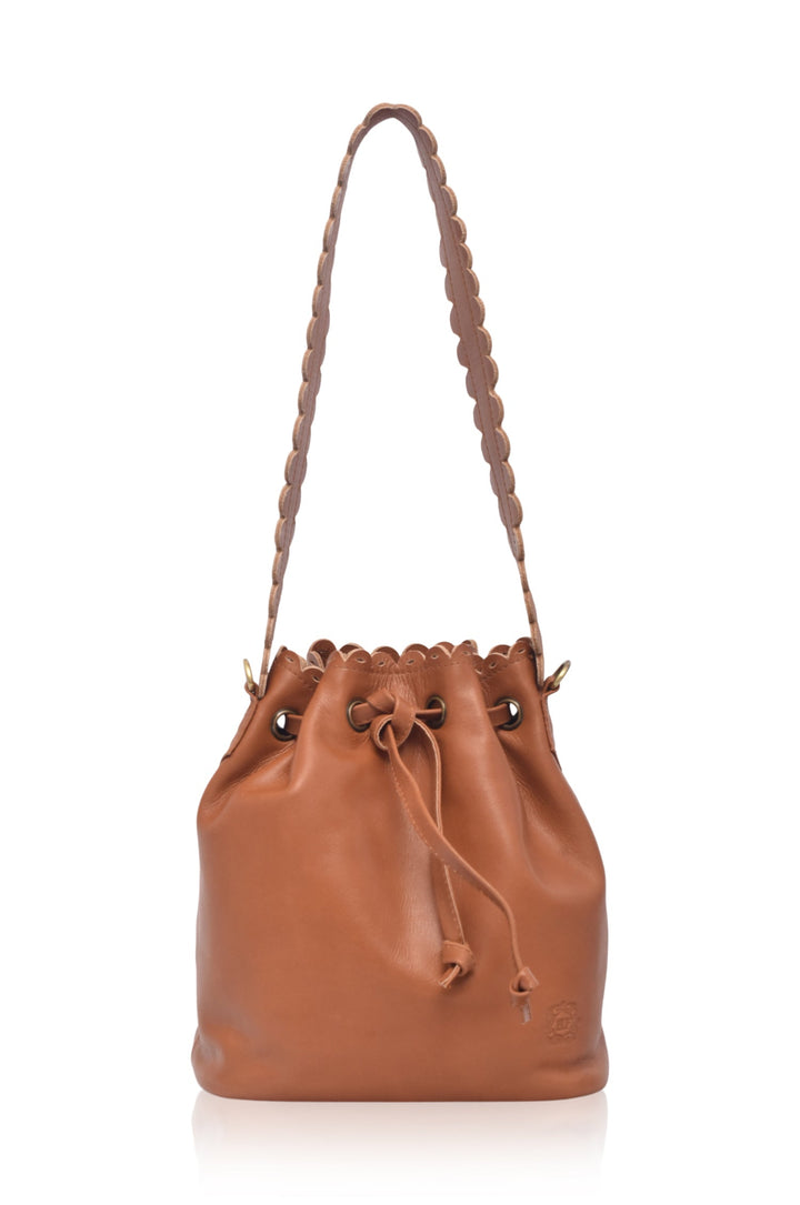 Luisa Scalloped Bucket Bag by Bali ELF