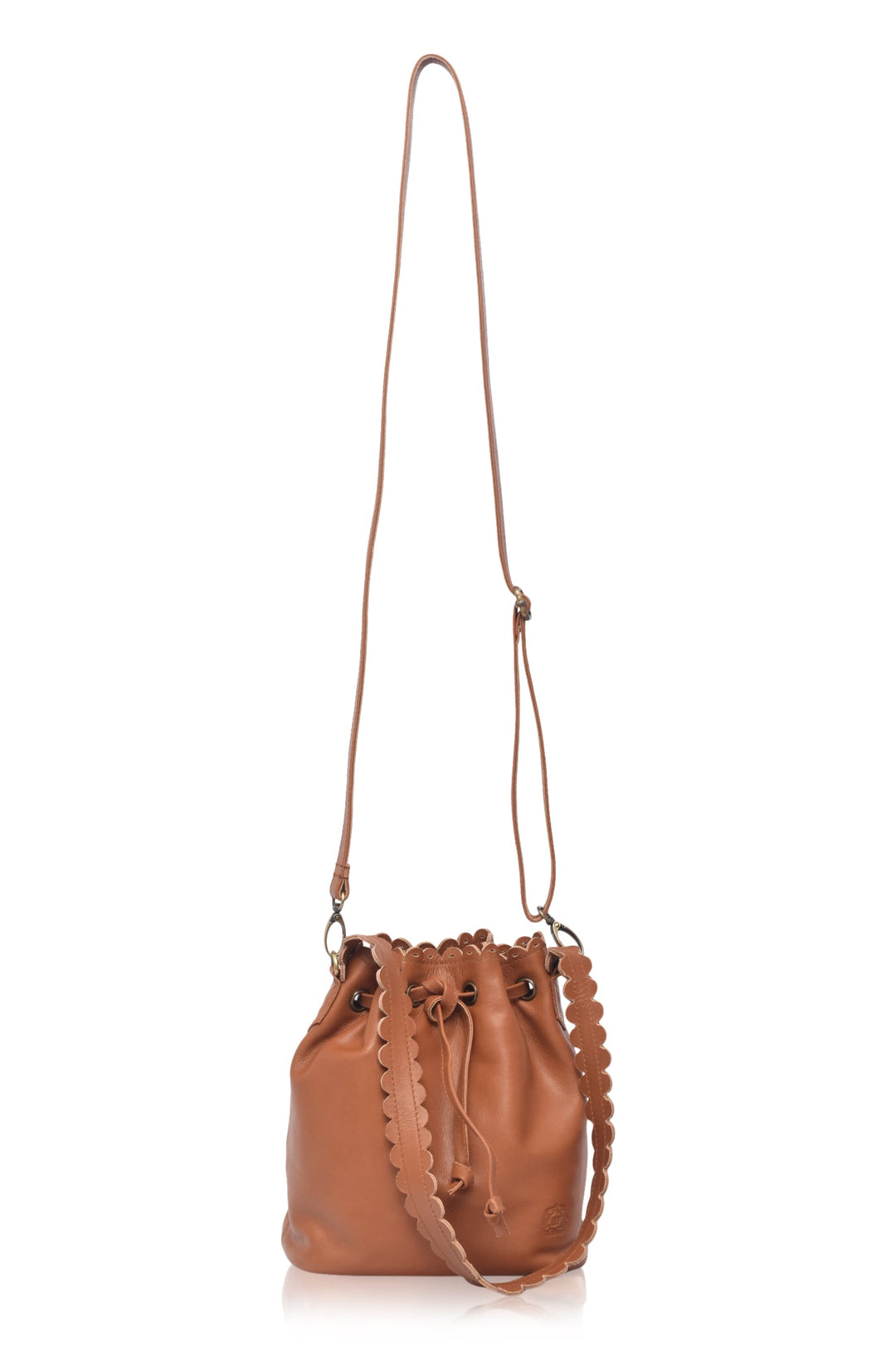 Luisa Scalloped Bucket Bag by Bali ELF