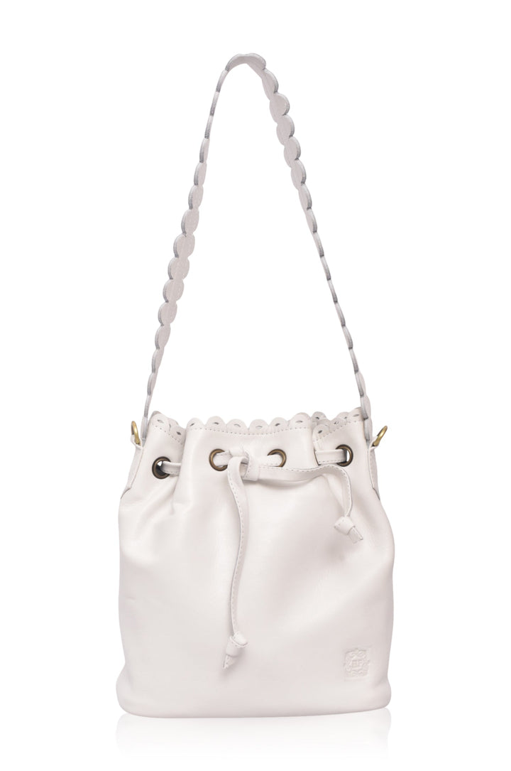 Luisa Scalloped Bucket Bag by Bali ELF