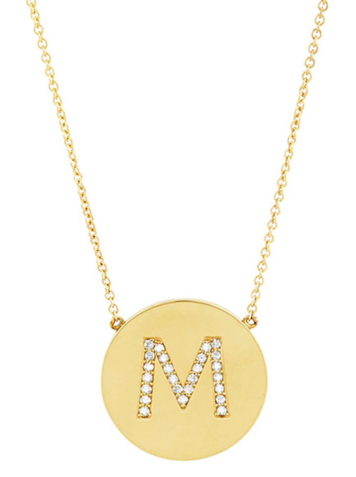 Round Initial Necklace