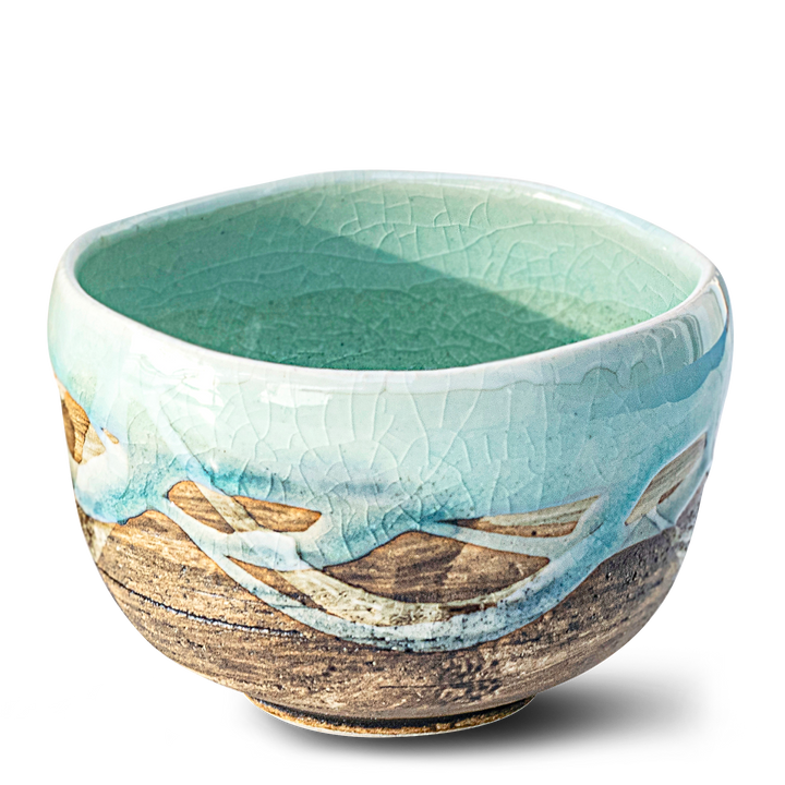 Blue & White Small Matcha Bowl by Aprika Life