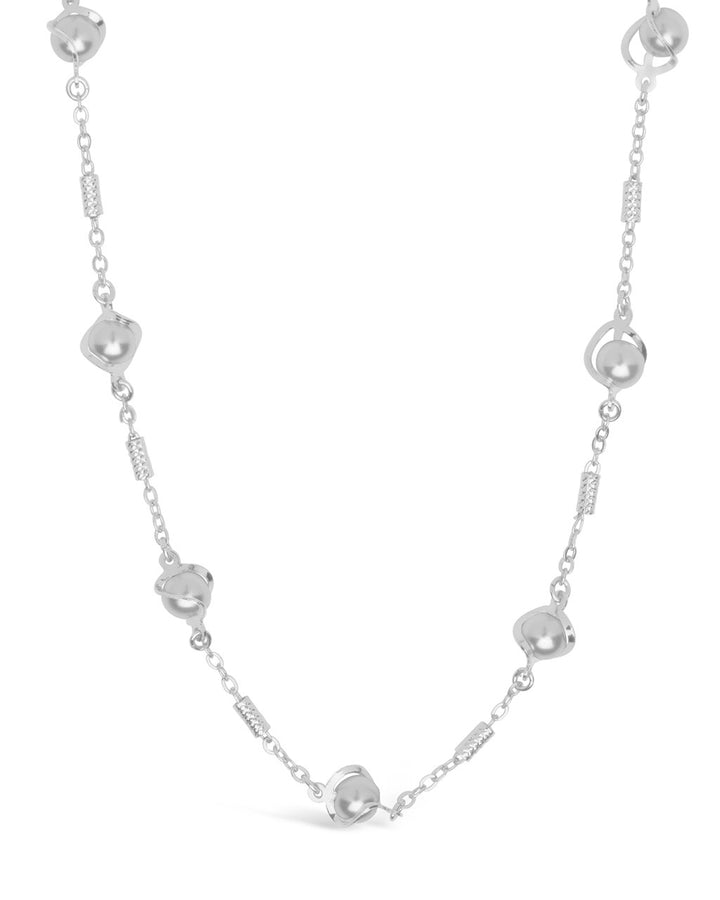 Stationed Pearl Twist Glasses Chain by Sterling Forever