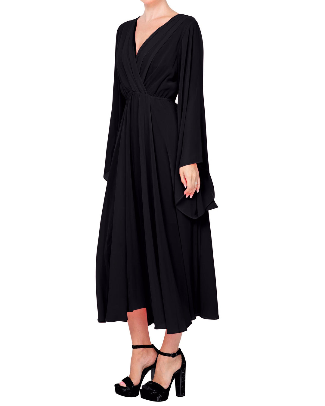 Sunset Midi Dress - Black by Meghan Fabulous