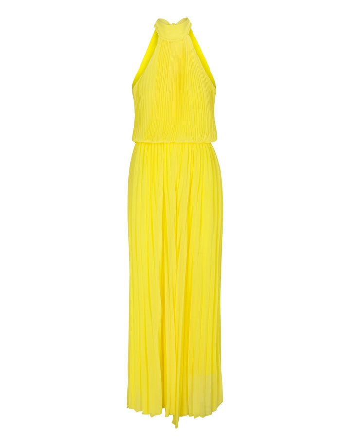 Wild Orchid Pleat Jumpsuit - Yellow by Meghan Fabulous