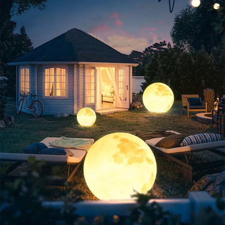 3D Moon Indoor & Outdoor Floor Lamp by EP Light