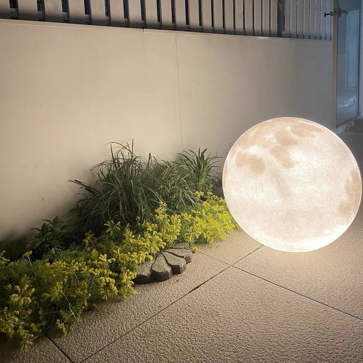 3D Moon Indoor & Outdoor Floor Lamp by EP Light