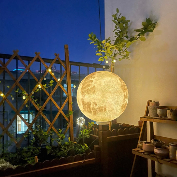 3D Moon Indoor & Outdoor Floor Lamp by EP Light