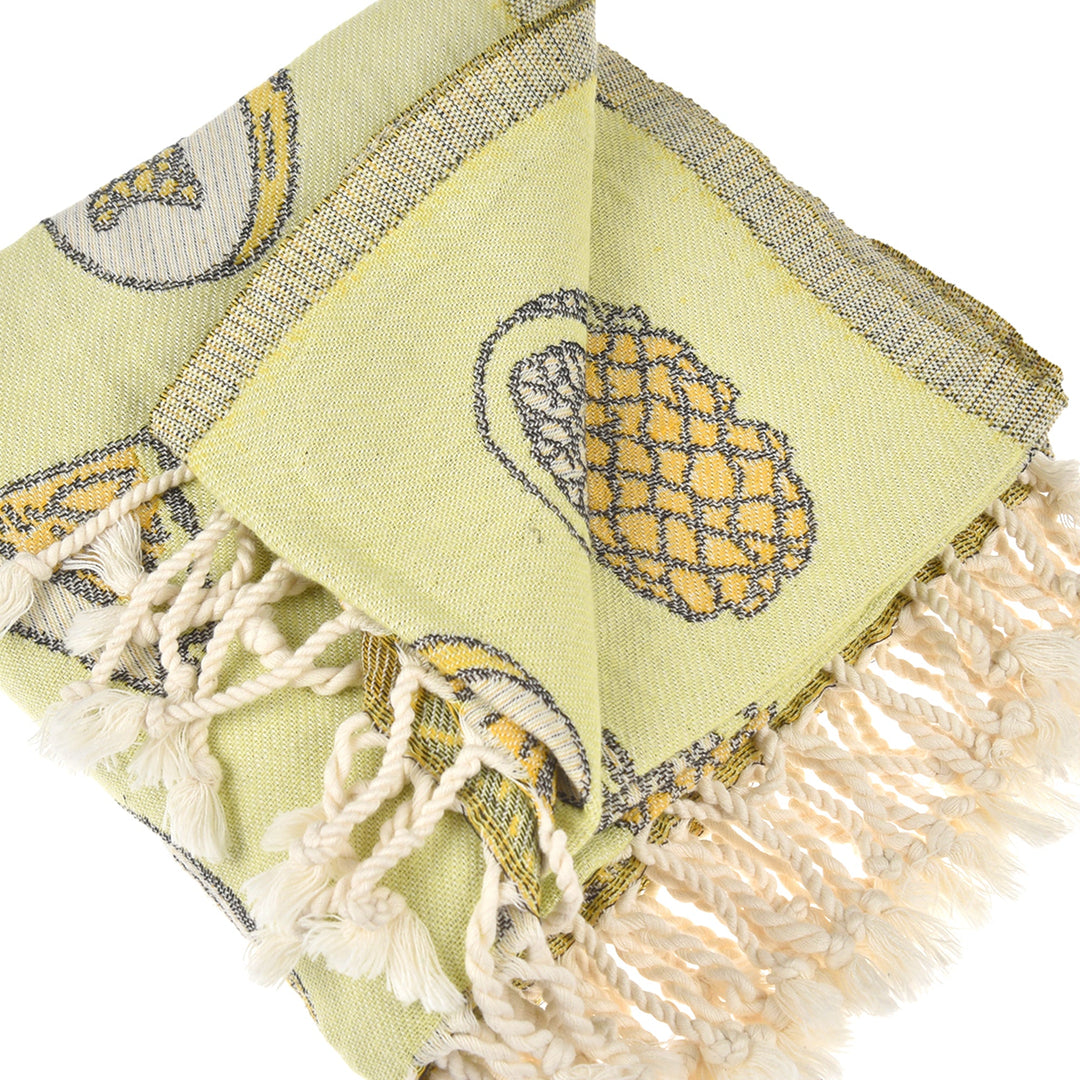 Exclusive Tropicals Peshtemal Pure Cotton Beach Towel by La'Hammam